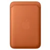 Image de Apple Porte-cartes en tissage fin avec MagSafe roux orangé pour iPhone