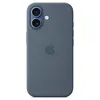 Image de Coque Apple en silicone avec MagSafe bleu maritime pour iPhone 17