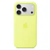 Image de Coque Apple en silicone avec MagSafe jaune fluo pour iPhone 17 Pro
