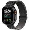 Image de Apple Watch Ultra 4 GPS + Cellular 49 mm Boîtier en titane Noir avec Boucle milanaise en titane Noir - L