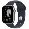 Image de Apple Watch Series 12 GPS + Cellular 46 mm Boîtier en aluminium Gris sidéral avec Bracelet Sport Bleu marine - M/L