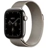 Image de Apple Watch Series 12 GPS + Cellular 46 mm Boîtier en titane Naturel avec Boucle milanaise Naturel - S/M