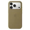 Image de Coque en silicone Apple avec MagSafe Olive pour iPhone 18 Pro