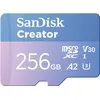 Image de Carte mémoire micro SD SanDisk Creator 256 Go Bleu