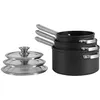 Image de Batterie de cuisine empilable Shark Ninja Foodi ZEROSTICK 3 pièces Noir