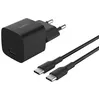Image de Chargeur secteur USB-C® Belkin BoostCharge 25 W Noir pour Smartphone et Tablette + câble USB-C vers USB-C 1 m