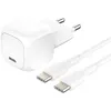 Image de Chargeur secteur USB-C® Belkin BoostCharge 20 W Blanc + câble USB-C vers USB-C 1 m