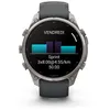 Image de Montre connectée Garmin Fenix 9 Pro 47 mm Argent avec bracelet Noir