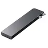 Image de Adaptateur Slim Hub USB-C Pro 7 en 2 pour Apple MacBook Air Fin 2018/Fin 2020/Mi-2019/Mi-2022/MacBook Pro Satechi ST-HUCPHSM Gris Anthracite