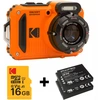 Image de KODAKWPZ2 ORANGE + 2 BATTERIES + MICRO SD 16G