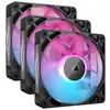 Image de Pack de 3 ventilateurs PC Corsair iCUE LINK RX120 RGB 120 mm noir