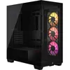 Image de Boîtier PC gaming Corsair 3500X moyen tour noir ARGB avec panneau latéral acier
