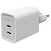 Image de Chargeur secteur Mophie GaN à double port USB-C 70W Blanc