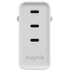 Image de Chargeur secteur Mophie GaN à triple port USB-C 140W Blanc