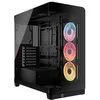 Image de Boîtier PC gaming Corsair Frame 4500X LX-R moyen tour noir ARGB panneau de verre incurvé trempé