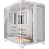 Image de Boîtier PC gaming Corsair iCUE Link AIR 5400 LX-R moyen tour blanc RGB avec panneau latéral fenêtré verre trempé