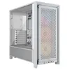 Image de Boîtier PC Corsair FRAME 4000D RS moyen tour blanc ARGB avec panneau latéral verre trempé