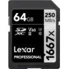 Image de LEXARSDXC PRO SILVER UHS-II 1667X 64GB V60