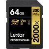Image de LEXARSDXC PRO GOLD UHS-II 2000X 64GB V90