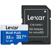 Image de Carte mémoire micro SDXC Lexar Blue Plus 32 Go UHS-I