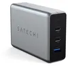Image de Chargeur Secteur Satechi 100W 2 ports USB-C + 1 port USB-A Gris