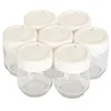 Image de MOULINEX A14A03 - 7 pots verre couvercle blanc avec dateur pour yaourtieres Yogurta & Yogurteo