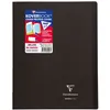Image de Cahier Clairefontaine Koverbook protège-cahier piqué polypro 96 pages Séyès 24 x 32 cm Gris Transparent