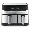 Image de Friteuse à air Moulinex Air fryer Dual Easy Fry & Grill Inox 2 tiroirs EZ905D20 2450 W