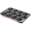 Image de Moule 12 muffins Tefal Airbake 29X41 cm Anti-adhésif Acier Marron