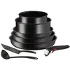 Image de Batterie de cuisine Tefal Ingenio Darkstone 8 pièces L3997812 Noir