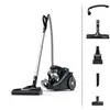 Image de Aspirateur sans sac Rowenta Silence Force Cyclonic Effitech Modèle Total Clean RO7961EA 500 W Noir et Bleu Gris