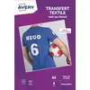 Image de Lot de 4 Transferts A4 T-Shirt Avery Dennison Noir ou foncé pour textiles
