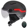 Image de Casque vélo LED avec feu de freinage automatique T'nB Urban Moov Vizion Taille M Gris foncé