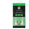 Image de Câble coaxial Diffusion mâle/femelle Fiches coudé 1,5 m Blanc + adaptateur mâle/mâle