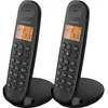 Image de Téléphone fixe sans fil Logicom Dect Duo Iloa 255T avec répondeur Noir