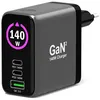 Image de Chargeur mural GaN PD 3.1 USB-C Port Designs 140 W pour iPhone® iPad MacBook® Air et Pro avec câble 2 m