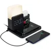 Image de Base de charge induction BigBen Connected 5 en 1 Noir + Réveil + Lampe