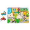 Image de Puzzle en bois 6 pièces Moulin Roty Ville sonore Les Popipop