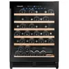 Image de Climadiff CBU51S2B - Cave à vin - encastré - encastrable - largeur : 59.5 cm - profondeur : 57.5 cm - hauteur : 82 cm - 143 litres - classe F - noir