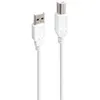 Image de Câble imprimante Accsup USB-A vers USB-B 2.0 5 m Blanc