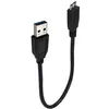 Image de Câble USB 3.0 vers micro B 3.0 Accsup 20 cm Noir