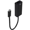 Image de Adaptateur Accsup USB-C Mâle vers RJ45 Femelle 20 cm Noir