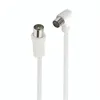 Image de Câble antenne coaxial coudé Accsup 2 m Blanc
