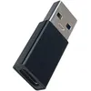 Image de Adaptateur Accsup USB A vers USB C Noir et gris