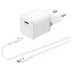 Image de Chargeur secteur Wefix 20 W Blanc + Câble USB Type C vers USB Type C 1 m