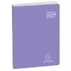 Image de Agenda scolaire journalier Exacompta Collection Color Soft Harmony Août 2026 à Juillet 2027 12 x 17 cm Violet