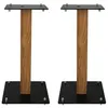 Image de Pieds d'enceintes Enova Hifi Majesty 50 Noir et Bois vendus par paire