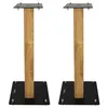 Image de Pieds d'enceintes Enova Hifi Majesty 60 Noir et Bois vendus par paire