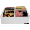 Image de Meuble Enova hifi BAC 45T WH pour vinyles 45 tours Blanc