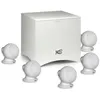 Image de Pack de 5 enceintes surround Cabasse Satellite Alcyone 3 Blanc mat + 1 caisson de basses